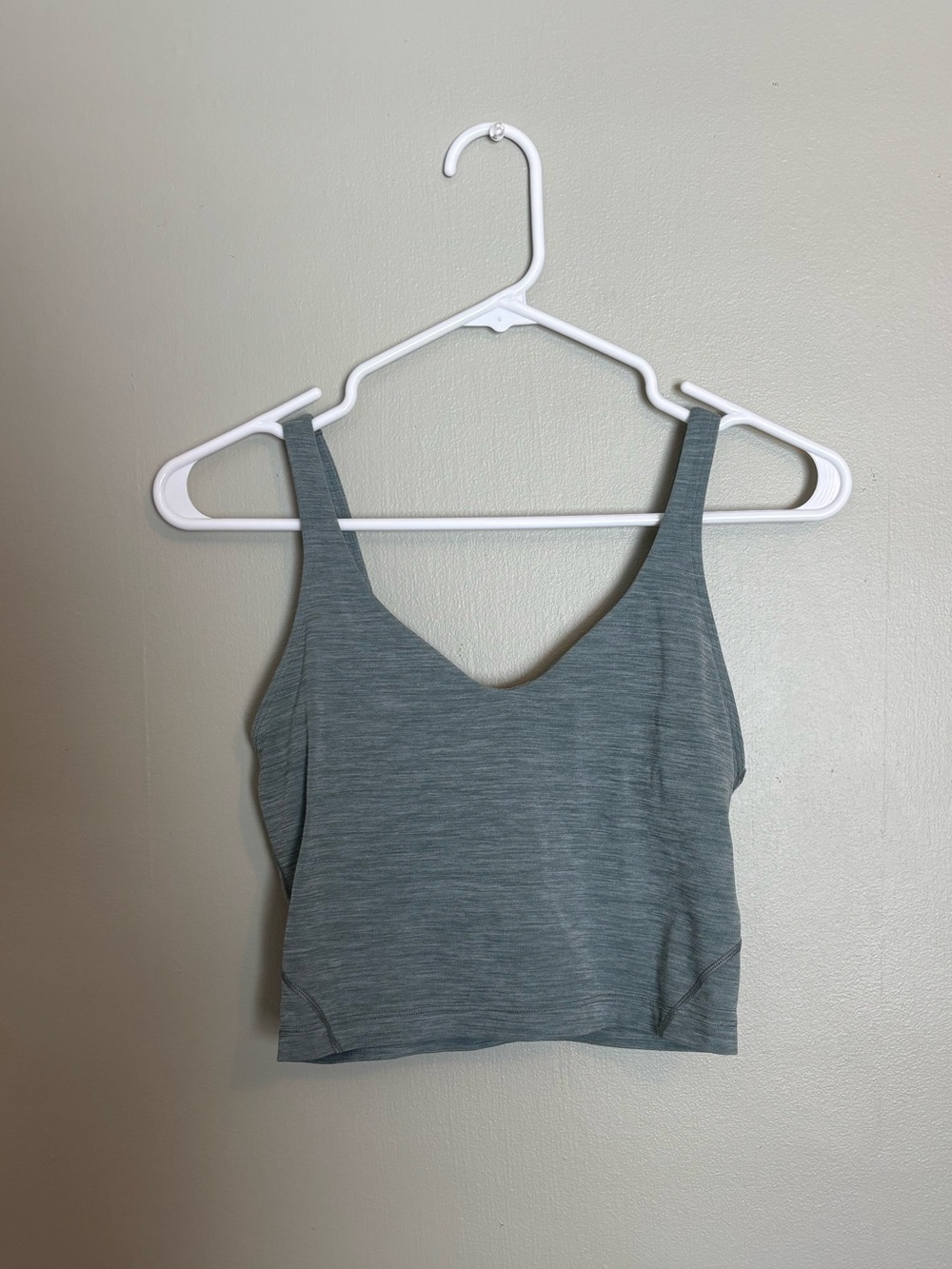 lululemon athletica Heathered Slate V-Neck Crop Camisole